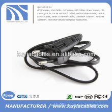 Flat EU 2 Prongs Type8 Laptop AC Power Kabel